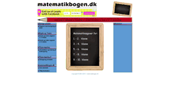 Desktop Screenshot of matematikbogen.dk