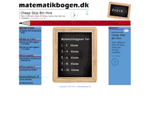 Tablet Screenshot of matematikbogen.dk